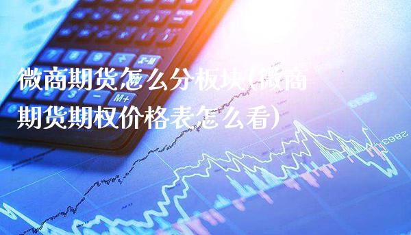 微商期货怎么分板块(微商期货期权价格表怎么看)_https://www.xmqjcw.com_期货百科_第1张
