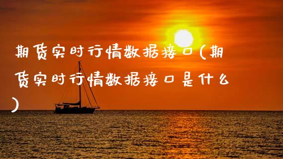 期货实时行情数据接口(期货实时行情数据接口是什么)_https://www.xmqjcw.com_期货投资_第1张