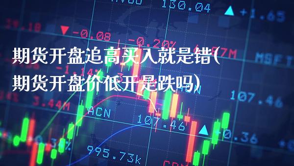 期货开盘追高买入就是错(期货开盘价低开是跌吗)_https://www.xmqjcw.com_期货开户_第1张