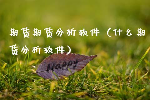 期货期货分析软件（什么期货分析软件）_https://www.xmqjcw.com_期货直播室_第1张