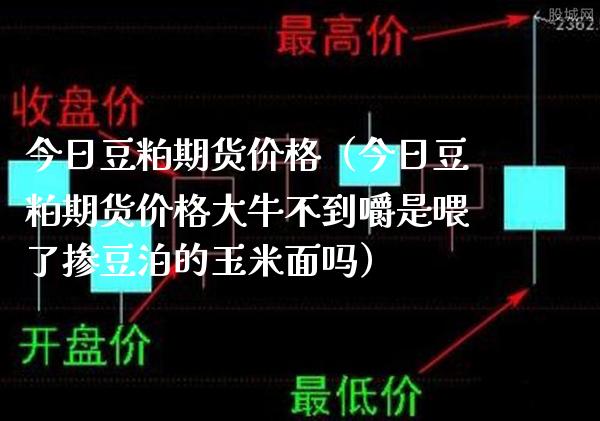 今日豆粕期货价格（今日豆粕期货价格大牛不到嚼是喂了掺豆泊的玉米面吗）_https://www.xmqjcw.com_期货投资_第1张