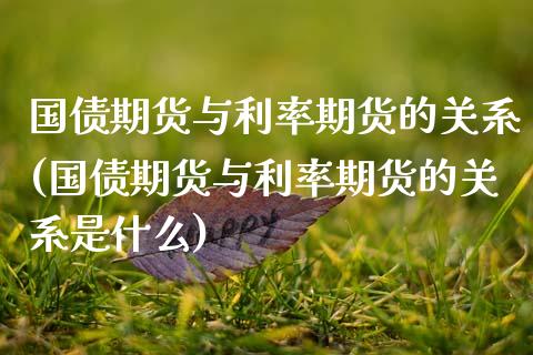 国债期货与利率期货的关系(国债期货与利率期货的关系是什么)_https://www.xmqjcw.com_期货直播室_第1张