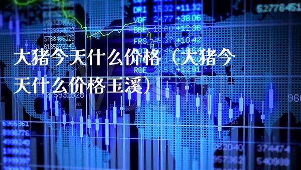 大猪今天什么价格（大猪今天什么价格玉溪）_https://www.xmqjcw.com_期货直播室_第1张