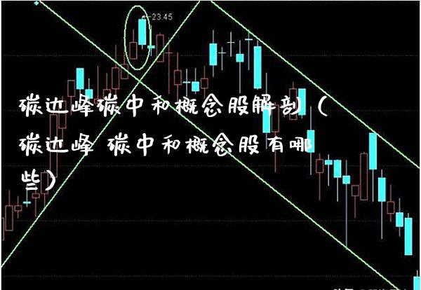 碳达峰碳中和概念股解剖（碳达峰 碳中和概念股有哪些）_https://www.xmqjcw.com_股票投资_第1张