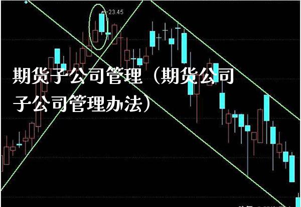 期货子公司管理（期货公司子公司管理办法）_https://www.xmqjcw.com_期货直播室_第1张