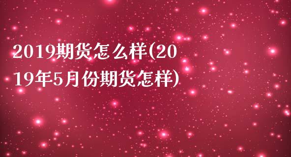 2019期货怎么样(2019年5月份期货怎样)_https://www.xmqjcw.com_期货投资_第1张