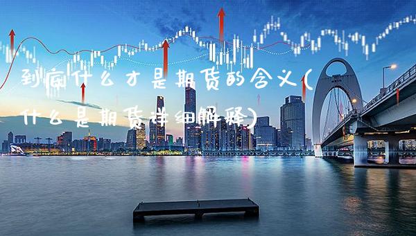 到底什么才是期货的含义(什么是期货详细解释)_https://www.xmqjcw.com_期货百科_第1张