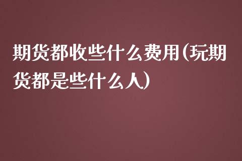 期货都收些什么费用(玩期货都是些什么人)_https://www.xmqjcw.com_期货百科_第1张