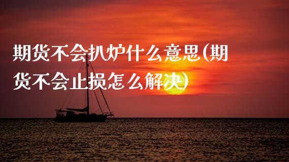 期货不会扒炉什么意思(期货不会止损怎么解决)_https://www.xmqjcw.com_期货百科_第1张
