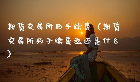 期货交易所的手续费（期货交易所的手续费返还是什么）_https://www.xmqjcw.com_期货行情_第1张