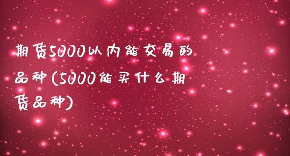 期货5000以内能交易的品种(5000能买什么期货品种)_https://www.xmqjcw.com_期货百科_第1张
