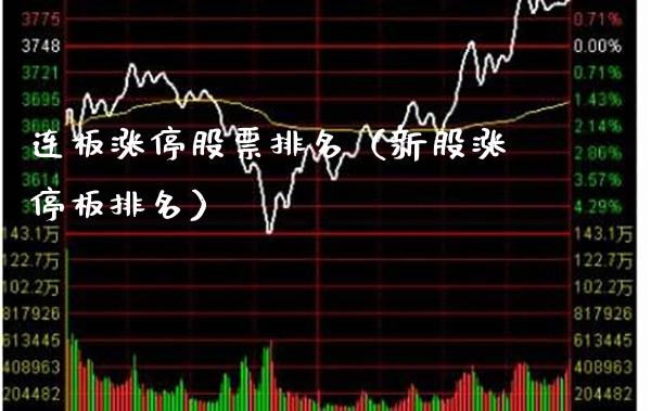 连板涨停股票排名（新股涨停板排名）_https://www.xmqjcw.com_期货投资_第1张