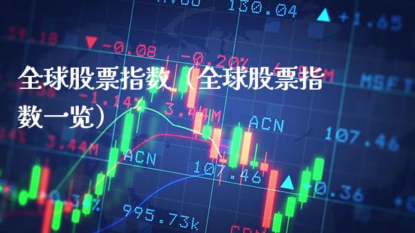 全球股票指数（全球股票指数一览）_https://www.xmqjcw.com_期货投资_第1张