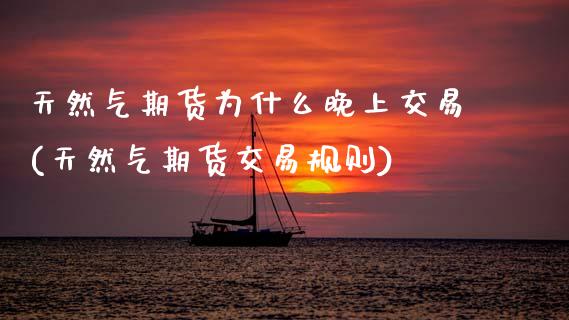 天然气期货为什么晚上交易(天然气期货交易规则)_https://www.xmqjcw.com_期货开户_第1张