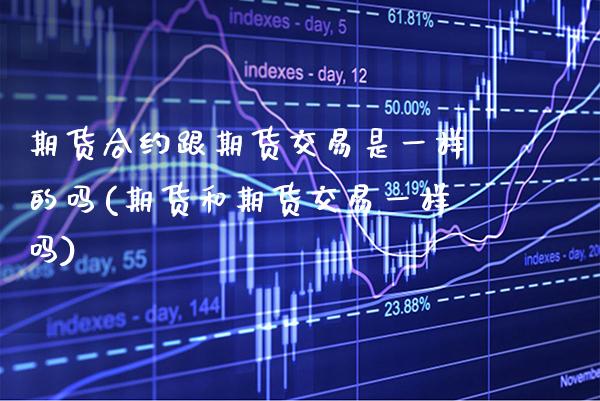 期货合约跟期货交易是一样的吗(期货和期货交易一样吗)_https://www.xmqjcw.com_期货投资_第1张