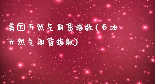 美国天然气期货指数(石油天然气期货指数)_https://www.xmqjcw.com_期货直播室_第1张