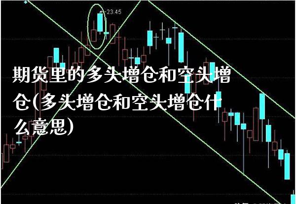 期货里的多头增仓和空头增仓(多头增仓和空头增仓什么意思)_https://www.xmqjcw.com_期货开户_第1张
