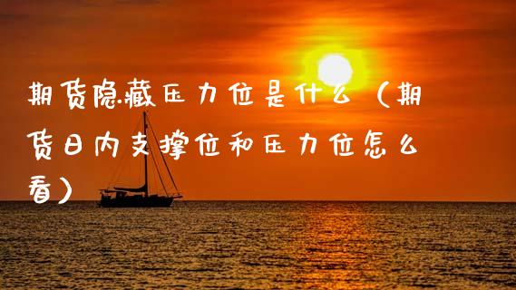 期货隐藏压力位是什么（期货日内支撑位和压力位怎么看）_https://www.xmqjcw.com_期货直播室_第1张