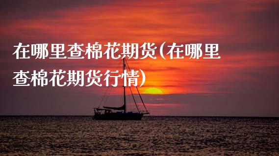 在哪里查棉花期货(在哪里查棉花期货行情)_期货百科_第1张_秦聚理财 在哪里查棉花期货(在哪里查棉花期货行情)_https://www.xmqjcw.com_期货百科_第1张