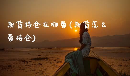 期货持仓在哪看(期货怎么看持仓)_https://www.xmqjcw.com_期货百科_第1张