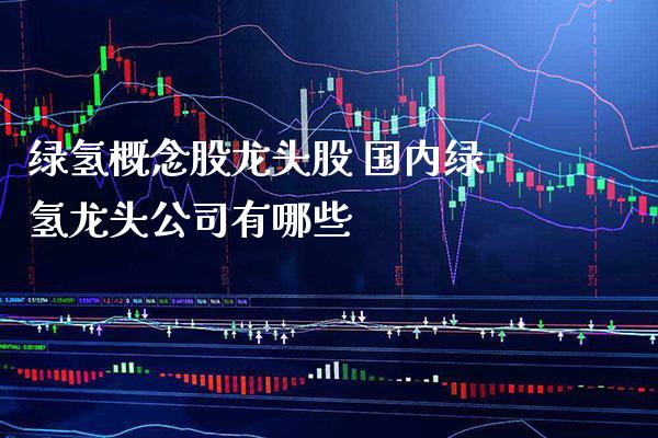 绿氢概念股龙头股 国内绿氢龙头公司有哪些_https://www.xmqjcw.com_股票投资_第1张