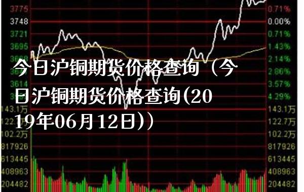 今日沪铜期货价格查询（今日沪铜期货价格查询(2019年06月12日)）_https://www.xmqjcw.com_期货投资_第1张