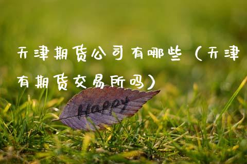 天津期货公司有哪些（天津有期货交易所吗）_https://www.xmqjcw.com_期货投资_第1张