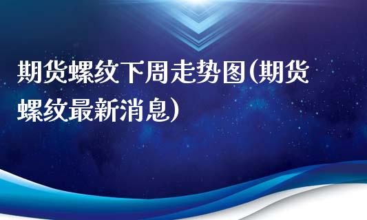 期货螺纹下周走势图(期货螺纹最新消息)_https://www.xmqjcw.com_基金理财_第1张