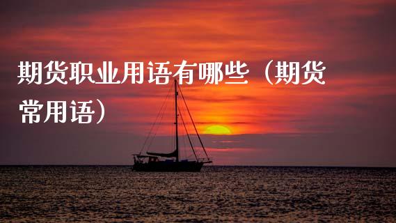期货职业用语有哪些（期货常用语）_https://www.xmqjcw.com_期货直播室_第1张