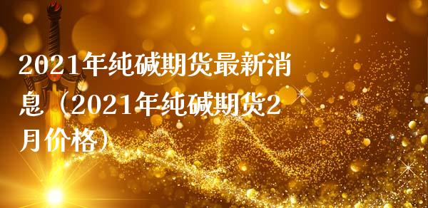 2021年纯碱期货最新消息（2021年纯碱期货2月价格）_https://www.xmqjcw.com_期货投资_第1张