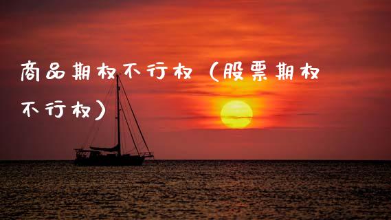 商品期权不行权（股票期权不行权）_https://www.xmqjcw.com_期货行情_第1张