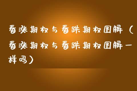 看涨期权与看跌期权图解（看涨期权与看跌期权图解一样吗）_https://www.xmqjcw.com_期货投资_第1张