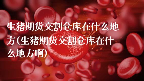 生猪期货交割仓库在什么地方(生猪期货交割仓库在什么地方啊)_https://www.xmqjcw.com_期货行情_第1张