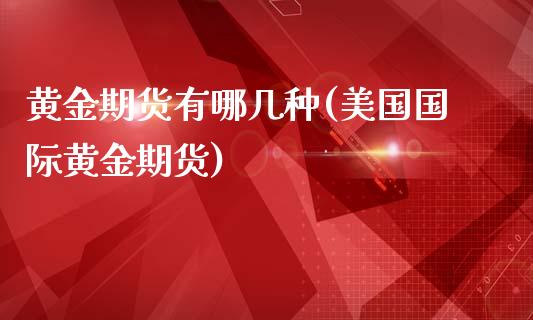 黄金期货有哪几种(美国国际黄金期货)_https://www.xmqjcw.com_期货百科_第1张