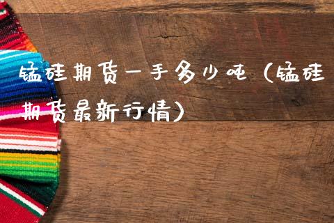 锰硅期货一手多少吨（锰硅期货最新行情）_https://www.xmqjcw.com_期货投资_第1张