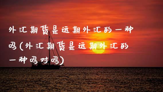 外汇期货是远期外汇的一种吗(外汇期货是远期外汇的一种吗对吗)_https://www.xmqjcw.com_期货百科_第1张