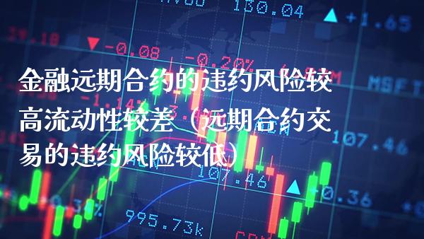 金融远期合约的违约风险较高流动性较差（远期合约交易的违约风险较低）_https://www.xmqjcw.com_期货投资_第1张