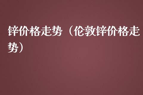 锌价格走势（伦敦锌价格走势）_https://www.xmqjcw.com_期货行情_第1张