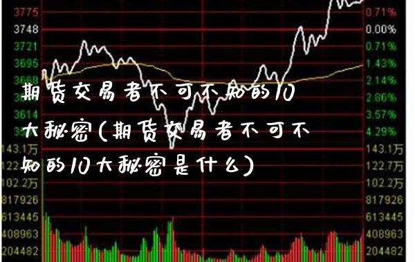期货交易者不可不知的10大秘密(期货交易者不可不知的10大秘密是什么)_https://www.xmqjcw.com_期货直播室_第1张