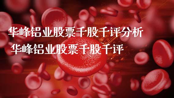 华峰铝业股票千股千评分析 华峰铝业股票千股千评_https://www.xmqjcw.com_股票投资_第1张