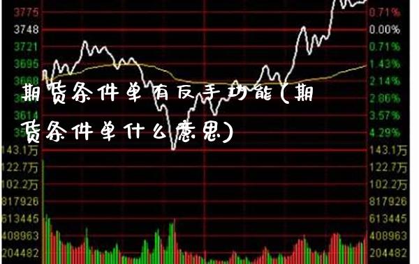 期货条件单有反手功能(期货条件单什么意思)_https://www.xmqjcw.com_期货百科_第1张