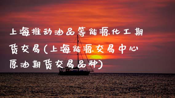 上海推动油品等能源化工期货交易(上海能源交易中心原油期货交易品种)_https://www.xmqjcw.com_期货投资_第1张