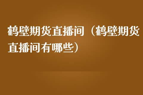 鹤壁期货直播间（鹤壁期货直播间有哪些）_https://www.xmqjcw.com_期货投资_第1张