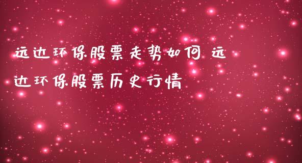 远达环保股票走势如何 远达环保股票历史行情_https://www.xmqjcw.com_股票投资_第1张