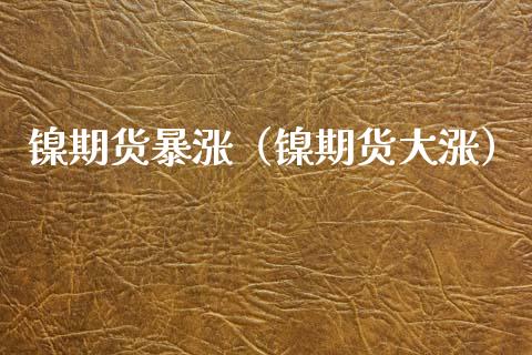 镍期货暴涨（镍期货大涨）_https://www.xmqjcw.com_期货投资_第1张