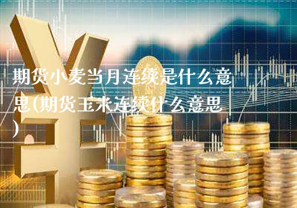 期货小麦当月连续是什么意思(期货玉米连续什么意思)_https://www.xmqjcw.com_期货行情_第1张