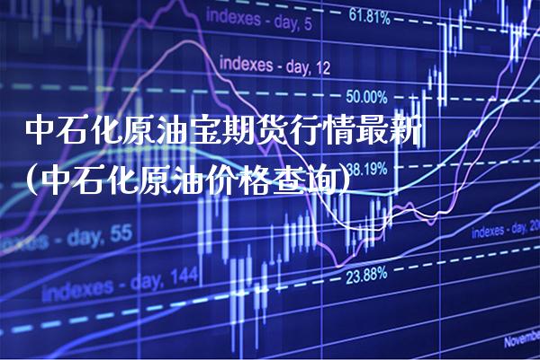 中石化原油宝期货行情最新(中石化原油价格查询)_https://www.xmqjcw.com_基金理财_第1张