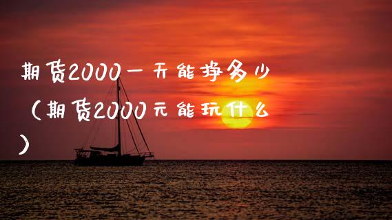 期货2000一天能挣多少（期货2000元能玩什么）_https://www.xmqjcw.com_期货投资_第1张