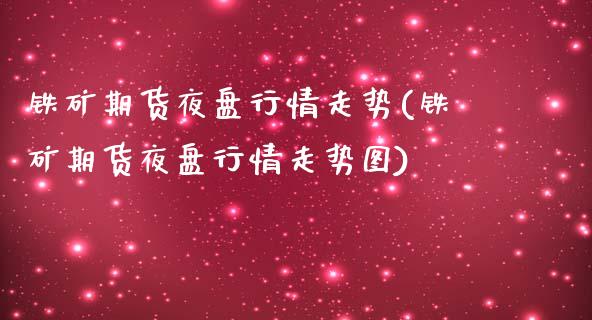 铁矿期货夜盘行情走势(铁矿期货夜盘行情走势图)_https://www.xmqjcw.com_期货百科_第1张