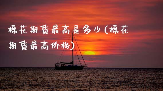 棉花期货最高是多少(棉花期货最高价格)_https://www.xmqjcw.com_期货投资_第1张